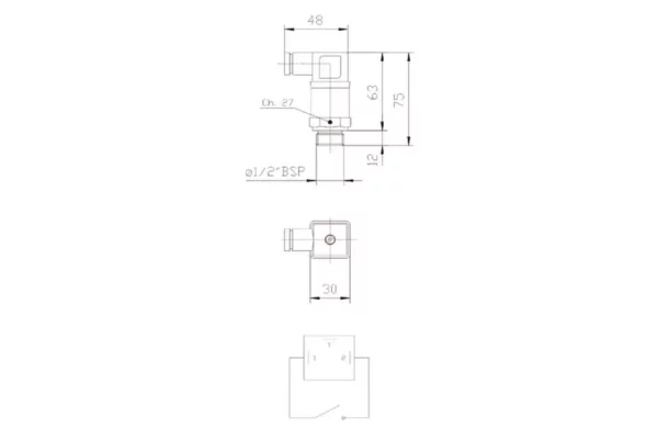 Emmegi Regulator temperatury 68-80°C