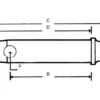 Towar Sworzeń 12.7x26 mm Towar