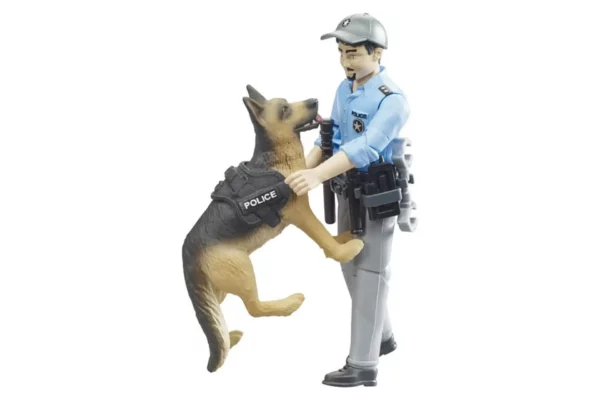 Bruder Figurka policjant z psem