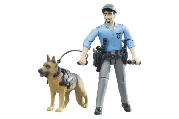 Bruder Figurka policjant z psem