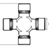 ZF Krzyżak wału, O 30x83.0 mm ZF