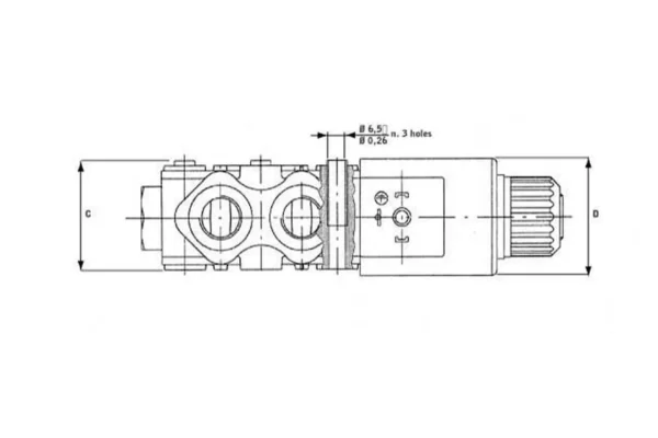 FluidPress Valve 3/2 24VDC FP-D1-3-E-G3/8-3A-I-B-A