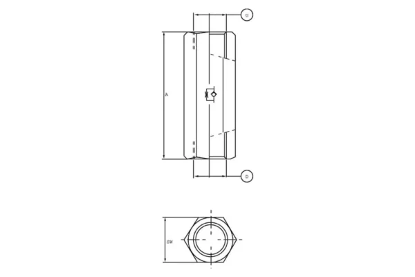 FluidPress Zawór dławiąco-zwrotny LTCV/FPRU S-06-0.5-0.5-3/8"