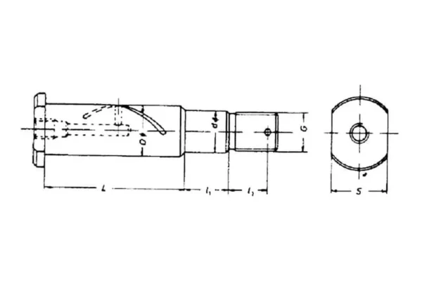 Schneider Sworzeń resoru, 26-80 mm HW 80