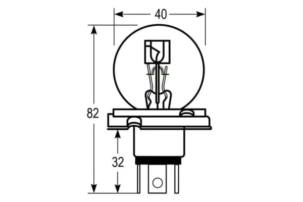 Vapormatic Żarówka halogenowa R2 12V 45W/40W Vapormatic