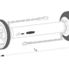 Walterscheid Wał przegubowy bez widłaków W2600 L=860 mm Walterscheid