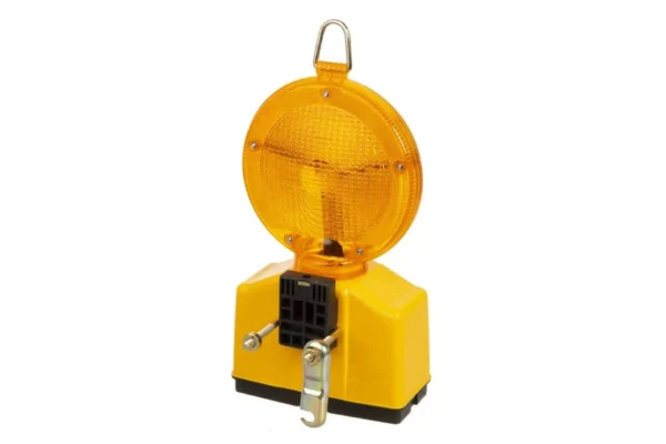 Wemas Lampa budowlana ostrzegawcza halogenowa, okrągła, żółta O 180 mm