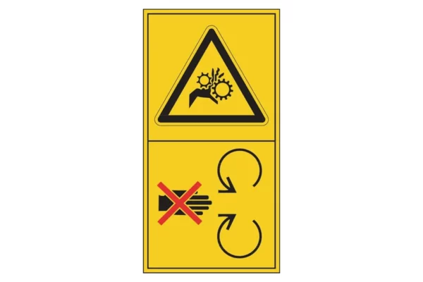Znak ostrzegawczy "Niebezpieczeństwo wciągniecia 1"
