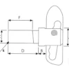Towar Zatrzask plandeki, do spawania fi 18 mm