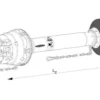 Walterscheid Wał przegubowy szerokokątny WWE 2580 L=1610 mm Walterscheid