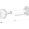 Walterscheid Wał przegubowy szerokokątny WWZ 2580 L=860 mm Walterscheid