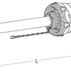 Walterscheid Połowa wału przegubowego szerokokątnego bez widłaka, zew. WW 2580 L=1014 mm Walterscheid