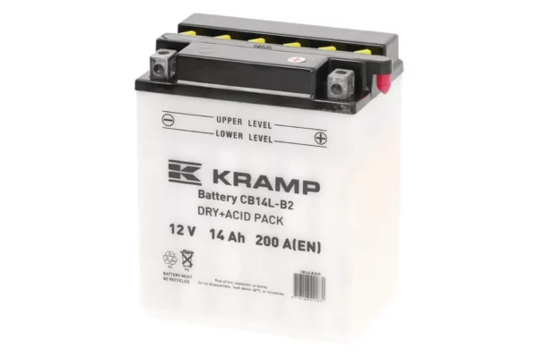 Akumulator 12V 14Ah 200A z elektrolitem Kramp