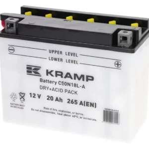 Akumulator 12V 20Ah 265A z elektrolitem Kramp