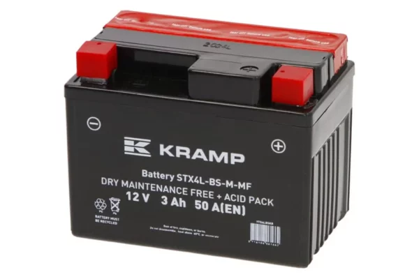 Akumulator 12V 3Ah 50A z elektrolitem Kramp