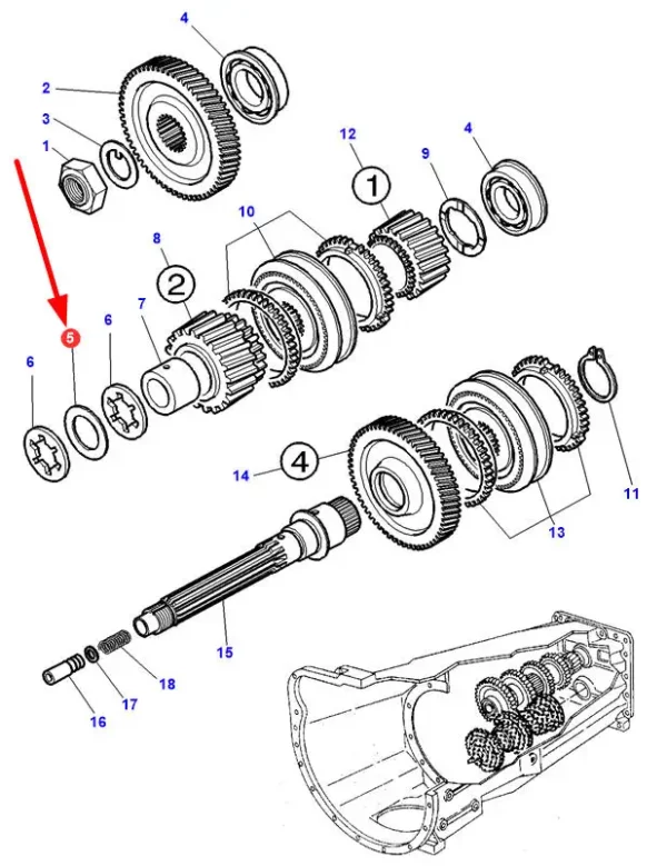 Oryginalna podkładka dystansowa o grubości 0.20 mm, oraz o numerze katalogowym 3715904M1, stosowana w ciągnikach rolniczych marki Massey Ferguson schemat