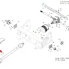 Oryginalny kompletny wałek WOM o mocy 2500 Nm, długości 1668 mm i numerze katalogowym F08013097R, stosowany w prasach zwijających marki Maschio Gaspardo schemat.