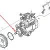 Oryginalny wpust czółenkowy 16 x 7 x 4, o numerze katalogowym F312200710340, stosowany w ciągnikach rolniczych marki Fendt.-schemat