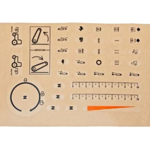 Oryginalny zestaw naklejek o numerze katalogowym P5S51401026