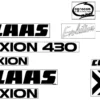 Oryginalna naklejka z logo "Claas" o numerze katalogowym 516005.0, stosowana w kombajnach zbożowych marki Claas. Rzeczywisty kolor naklejki jest inny, ponieważ pokryta jest folią.-schemat