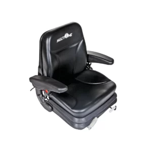 Oryginalny amortyzowany czarny fotel operatora z ogrzewaniem o numerze katalogowym C036774