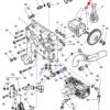 Oryginalna pompa hydrauliczna o numerze katalogowym 3716370M5, stosowana w ciągnikach rolniczych marki Massey Ferguson.-schemat