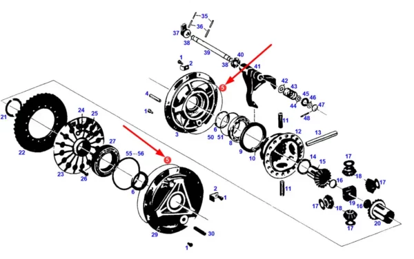 Pierścień oring o wymiarach 240 x 3 i numerze katalogowym 70806084, stosowany w ciągnikach rolniczych marki Fendt schemat.