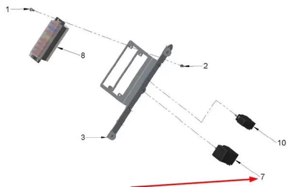 Oryginalny przekaźnik elektryczny 12V/40A, o numerze katalogowym FF180/AV.18.0031.01,stosowany w ładowarkach marki MultiOne schemat.