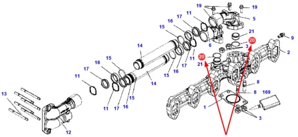 Oryginalny pierścień oring o wymiarach 30 x 2 i numerze katalogowym ACP0180510, stosowany w ciągnikach rolniczych marki Fendt.-schemat