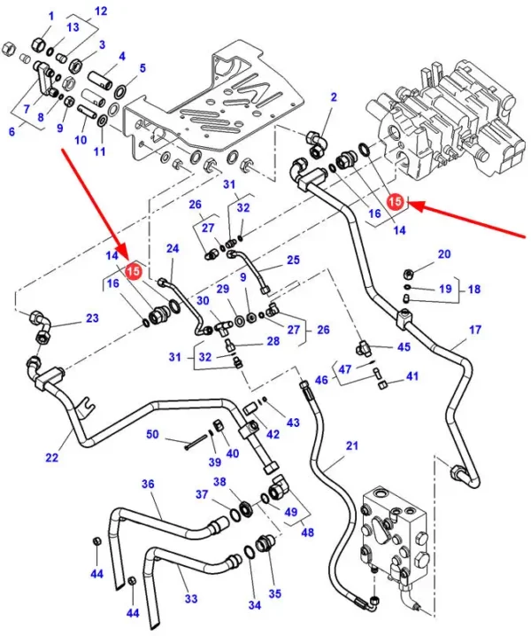 Oryginalny pierścień oring o wymiarach 29.5 x 3 i numerze katalogowym 3011062X1, stosowane w ciągnikach rolniczych marki Massey Ferguson.-schemat