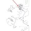 Oryginalna złączka hydrauliczna o wymiarach M14 x 1.5 i numerze katalogowym GV01702010055, stosowana w ciągnikach rolniczych marek Arbos oraz Lovol.-schemat