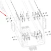 Oryginalna śruba imbusowa o wymiarach M12 x 1.75 x 20 ,klasie twardości 10.9 i numerze katalogowym 122122001, stosowana w ładowarkach marki Faresin schemat.