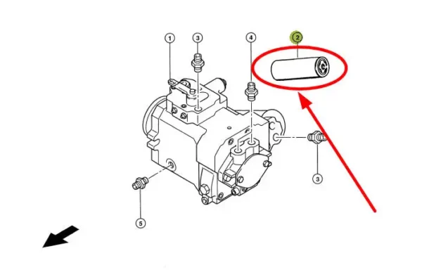 Oryginalny filtr oleju hydrauliki, o numerze katalogowym SH67784V, stosowany w kombajnach zbożowych i sieczkarniach marki Claas. Liebherr, John Deere, Holmer schemat.