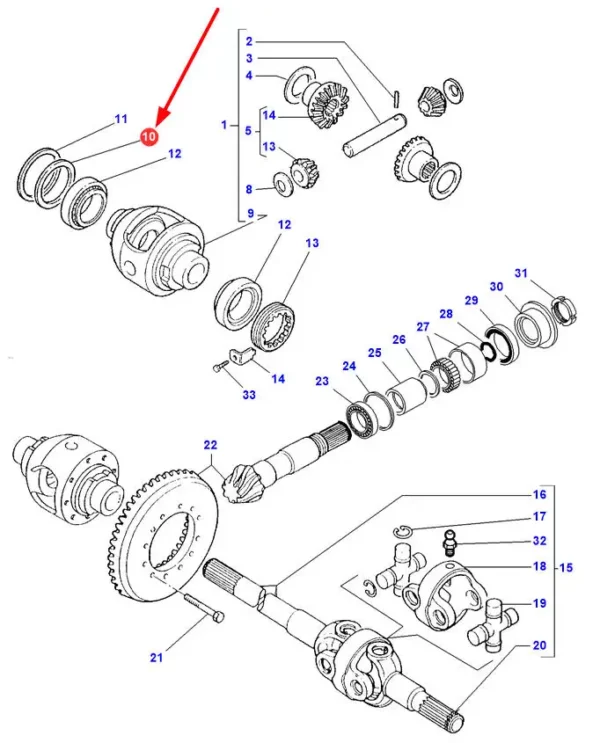 Oryginalna podkładka dystansowa o wymiarach 65 x 74 x 0.30 i numerze katalogowym 3428724M1, stosowana w ciągnikach rolniczych marki Massey Ferguson.-schemat
