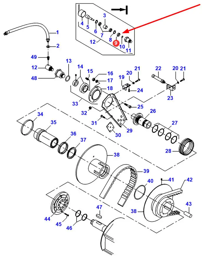 D28380297 Podkładka dystansowa 4 x 26 x 7 - sklep rolniczy
