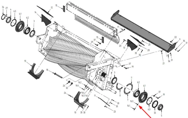 Oryginalna złączka hydrauliczna prosta o wymiarach M10 x 0.9 i numerze katalogowym 409000196, stosowana w przyczepach samozbierających marki Bergmann schemat.