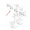Oryginalne jarzmo z gwintem o wymiarach M24 x 1.5 x M27 x 1.5 mm i numerze katalogowym 4798.17.07, stosowane w pługach marki Rabe.-schemat