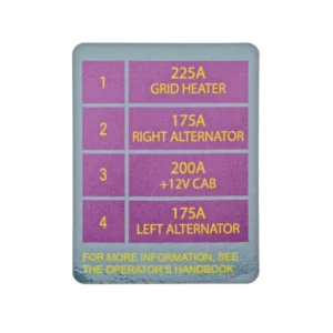 Oryginalna naklejka informacyjna