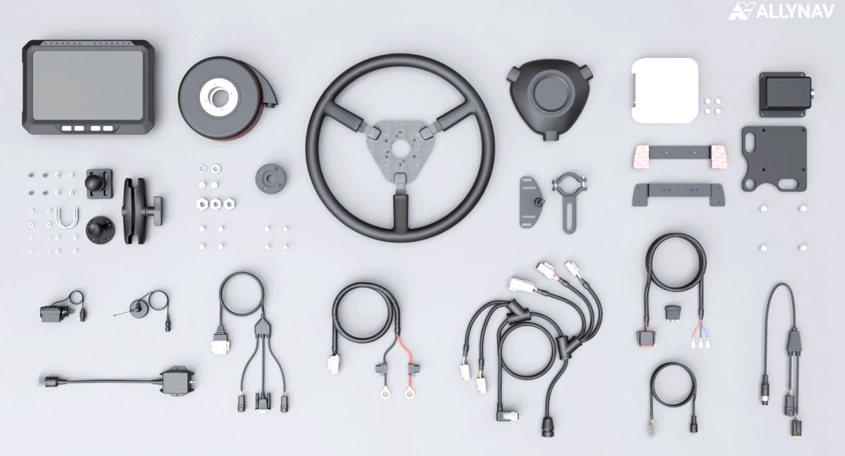 Skład zestawu systemu nawigacji AllyNav 305
