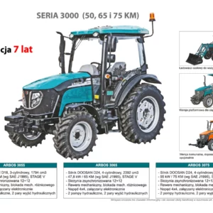 55-KM Ciągnik rolniczy ARBOS 3055 – prospekt traktora