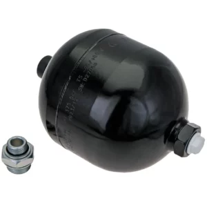Akumulator hydrauliczny o pojemności 2 litrów i numerze katalogowym K27141 stosowany w ciągnikach rolniczych marki Fendt