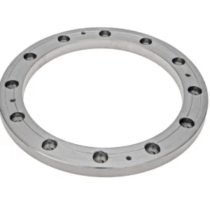 Oryginalny pierścień obortnicy tunelu wyrzutego o D346 x 264 x 22 mm i numerze katalogowym 076222.4 stosowany w sieczkarkach marki Claas