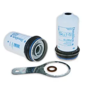 Oryginalny zestaw filtrów paliwa z kluczem o numerze katalogowym X220184 do zastosowania w ciągnikach rolniczych marki Donaldson