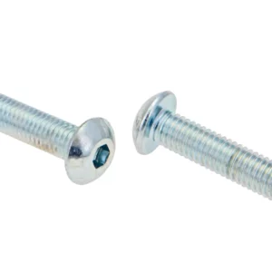 Oryginalna śruba imbusowa z łbem grzybkowym. o wymiarach M5 x 20 mm i klasie twardości 10.9