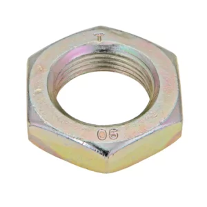 Nakrętka 6-kątna niska o wymiarach M24 x 1.5 mm i numerze katalogowym 10726921 stosowana w maszynach rolniczych marek Bizon