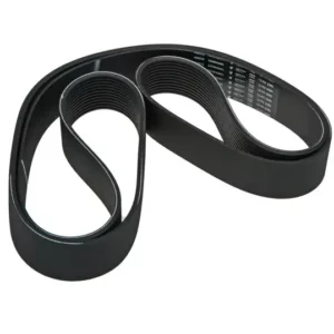 Oryginalny pasek klinowy wielorowkowy o wymiarach 12 PK x 2085 lp i numerze katalogowym 4349000M1 stosowany w ciągnikach rolniczych marek Massey Ferguson