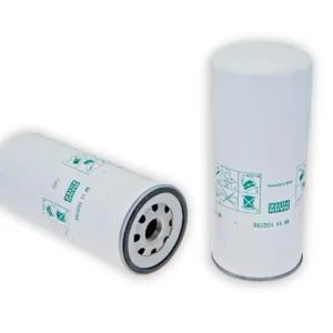 Filtr oleju silnika puszkowy marki Mann-Filter o numerze katalogowym W11102/36 stosowany w maszynach rolniczych marki Claas